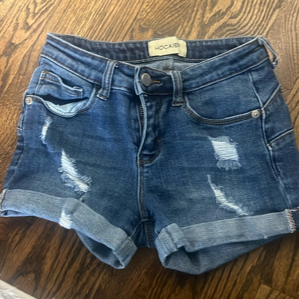Blue jean shorts